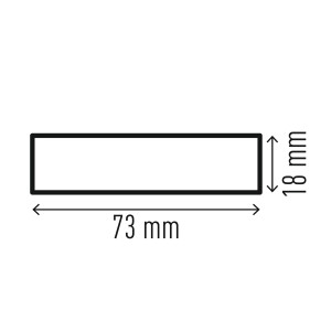 PROFILO PARACOLPI PER SUPERFICI S18 GIALLO/NERO DURABLE COD. 1108-130
