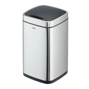 CESTINO CON SENSORE NO TOUCH 12L ARGENTO METALLIZZATO DURABLE COD. 3421-23