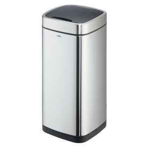 CESTINO CON SENSORE NO TOUCH 35L ARGENTO METALLIZZATO DURABLE COD. 3423-23