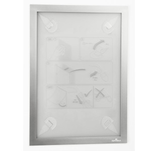 CORNICE ADESIVA DURAFRAMEÂ® WALLPAPER A4 21X29,7CM ARGENTO DURABLE COD. 4843-23