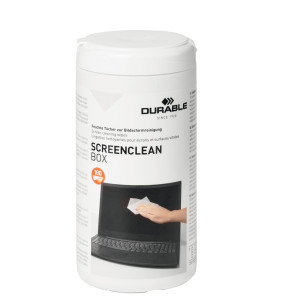 SALVIETTINE PER PULIZIA SCHERMI SCREENCLEAN BOX 100PZ- DURABLE COD. 5736-02