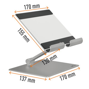 SUPPORTO PER TABLET DA PARETE VISIOCLIP DURABLE COD. 8939-58