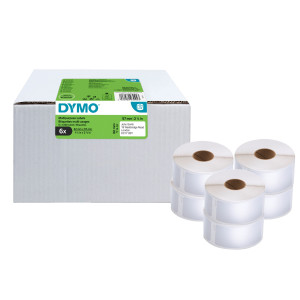 VALUE PACK 6 ROTOLI ETICHETTE MULTI-USO 57X32MM BIANCO (1000 ETIC/RT) DYMO LW COD. 2093094