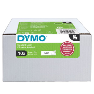 VALUE PACK 10 NASTRI DYMO TIPO D1 (19MMX7MT NERO/BIANCO S0720830 COD. 2093098