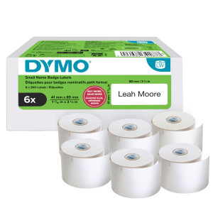 VALUE PACK 6 ROTOLI ETICHETTE LW PER NOMI 41X89MM (300 ETIC/RT DYMO LW COD. 2234187