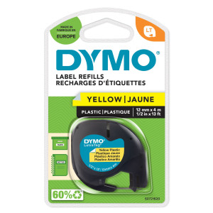 NASTRO IN PLASTICA DYMO LETRATAG 12MMX4M GIALLO 912020 COD. S0721620