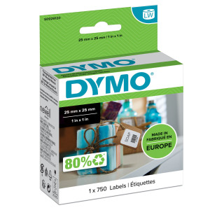 ROTOLO 750 ETICHETTE MULTIUSO RIMOV. 25X25MM X DYMO LW COD. S0929120