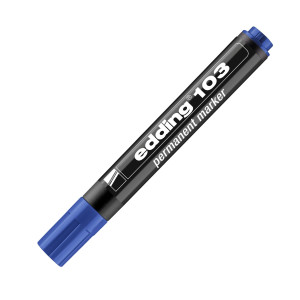 MARCATORE PERMANENTE 103 PUNTA CONICA BLU EDDING COD. 4-103003 CONFEZIONE DA 10