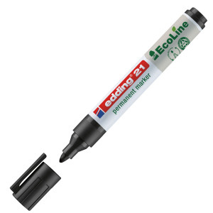 MARCATORE PERMANENTE 21 ECOLINE P.CONICA NERO EDDING COD. 4-21001 CONFEZIONE DA 10