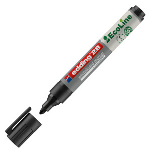 MARCATORE NERO PER LAVAGNE BIANCHE EDDING 28 ECOLINE TRATTO 1,5 - 3,00MM COD. E-28001 CONFEZIONE DA 10