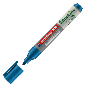 MARCATORE BLU PER LAVAGNE BIANCHE EDDING 28 ECOLINE TRATTO 1,5 - 3,00MM COD. E-28003 CONFEZIONE DA 10