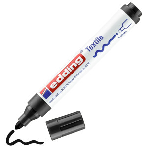 MARCATORE EDDING 4500 NERO PT 2-3MM PER TESSUTO COD. E-4500 001