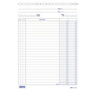 100 SCHEDE 2 COLONNE VERTICALE 24X17CM E3399 EDIPRO COD. E3399BL
