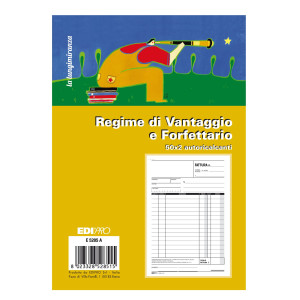 BLOCCO FATTURA CONTRIBUENTI MIN/FORFETT. 50X2 FOGLI AUTORIC. 22X14.8 E5285A COD. E5285A