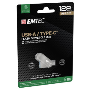 EMTEC MEMORIA TYPE-C  C280 128GB COD. ECMMD128GC283