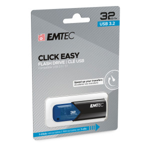 EMTEC MEMORIA USB B110 USB3.2 CLICKEASY 32GB BLU COD. ECMMD32GB113