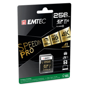EMTEC SD 256GB USH-I U3 SPEEDIN COD. ECMSD256GXC10SP