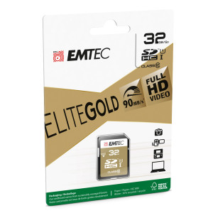 SDHC EMTEC 32GB CLASS 10 GOLD + COD. ECMSD32GHC10GP
