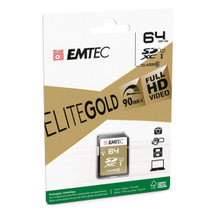 SDXC EMTEC 64GB CLASS 10 GOLD + COD. ECMSD64GXC10GP