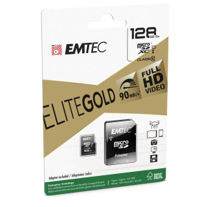 MICRO SDXC EMTEC 128GB CLASS 10 GOLD + CON ADATTATORE COD. ECMSDM128GXC10GP