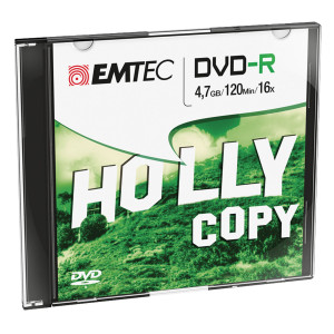 DVD-R EMTEC 4,7GB 16X SLIM CASE (KIT 10PZ COD. ECOVR471016SL