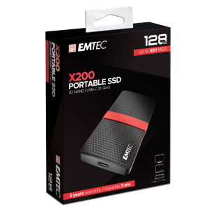 EMTEC SSD 3.1 GEN2 X200 128 GB PORTABLE COD. ECSSD128GX200