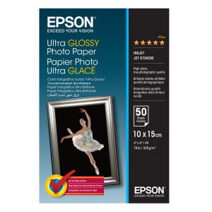CARTA FOTOGRAFICA LUCIDA ULTRA FORMATO 50FG 10X15CM (4X6'' 300GR EPSON COD. C13S041943