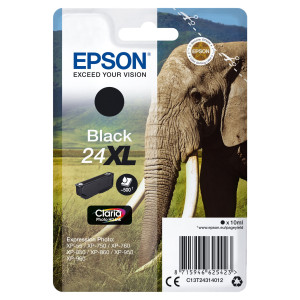 CARTUCCIA NERA CLARIA PHOTO HD SERIE 24XL ELEFANTE BLISTER COD. C13T24314012