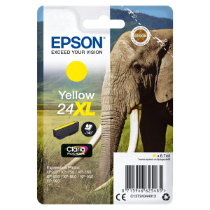 CARTUCCIA GIALLO CLARIA PHOTO HD SERIE 24XL ELEFANTE BLISTER COD. C13T24344012