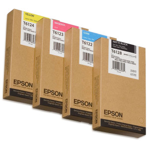 TANICA INCHIOSTRO A PIGMENTI GIALLO EPSON ULTRACHROME (220ML). COD. C13T612400