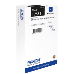 TANICA INCHIOSTRO A PIGMENTI NERO EPSON DURABRITE ULTRA,XL WF-8XXX COD. C13T75514N