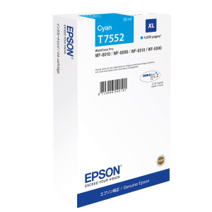 TANICA INCHIOSTRO A PIGMENTI CIANO EPSON DURABRITE ULTRA,XL WF-8XXX COD. C13T75524N