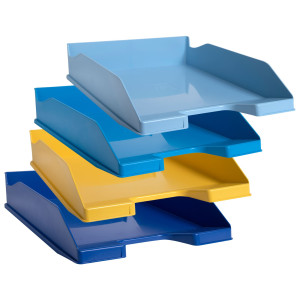 SET 4 VASCHETTE PORTACORRISPONDENZA COMBO MIDI COLORI ASSORTITI BEE BLUE COD. 113202SETD