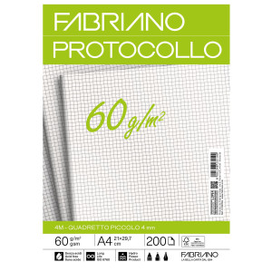 PROTOCOLLO 4MM 200FG 60GR F.TO A3 CHIUSO (21X29,7CM FABRIANO COD. 19100746