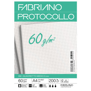PROTOCOLLO 5MM 200FG 60GR F.TO A3 CHIUSO (21X29,7CM FABRIANO COD. 19100747
