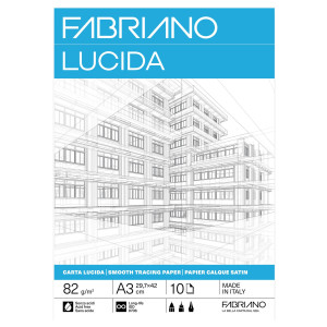 BLOCCO CARTA LUCIDA A3 82GR 10FG FABRIANO COD. 19100661 CONFEZIONE DA 25