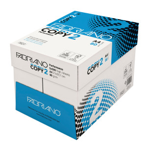 CARTA COPY2 STRONG CARTON A4 80GR 500FG FABRIANO COD. PFCA001COPY2_5_SC_SF CONFEZIONE DA 5