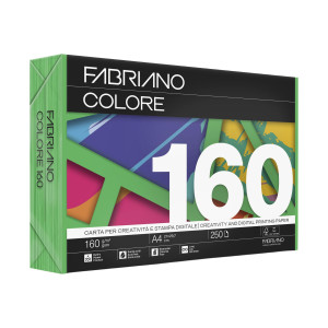 CARTA FABRIANO COLORE A4 160GR 250FG COL.FORTI VERDE COD. 74116021