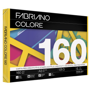 CARTA FABRIANO COLORE A3 160GR 125FG COL.FORTI GIALLO COD. 74616042