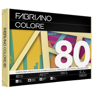 CARTA FABRIANO COLORE A3 80GR 250FG COL.TENUE BANANA COD. 75029742