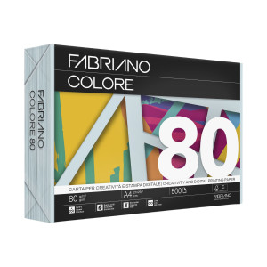 CARTA FABRIANO COLORE A4 80GR 500FG COL.TENUE CELESTE CHIARO COD. 75721297
