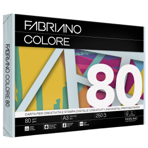CARTA FABRIANO COLORE A3 80GR 250FG COL.TENUE CELESTE CHIARO COD. 75729742
