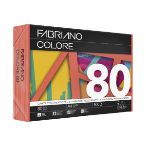 CARTA FABRIANO COLORE A4 80GR 500FG COL.FORTI ARANCIO COD. 75921297
