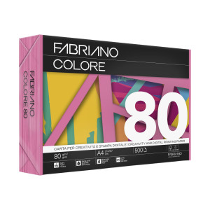 CARTA FABRIANO COLORE A4 80GR 500FG COL. FORTI FUCSIA COD. 76021297