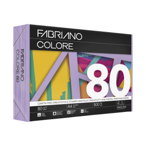 CARTA FABRIANO COLORE A4 80GR 500FG COL.FORTI VIOLETTO COD. 76121297