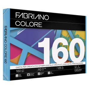 CARTA FABRIANO COLORE A3 160GR 125FG COL.FORTI AZZURRO COD. 74316042