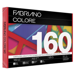 CARTA FABRIANO COLORE A3 160GR 125FG COL.FORTI ROSSO COD. 74516042