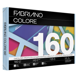 CARTA FABRIANO COLORE A3 160GR 125FG COL.TENUI CELESTE COD. 74716042
