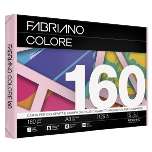 CARTA FABRIANO COLORE A3 160GR 125FG COL.TENUI ROSA COD. 75316042
