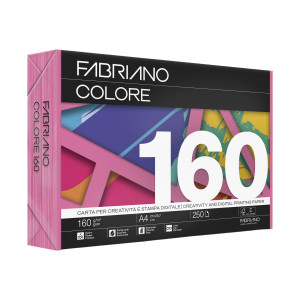 CARTA FABRIANO COLORE A4 160GR 250FG COL.FORTI FUCSIA COD. 76016021